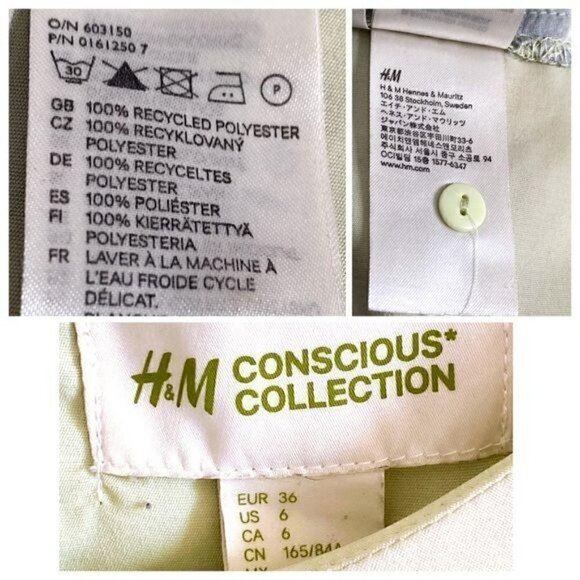 H&M Conscious Collection Rainforest Shift dress, Size 6 - Picture 8 of 9